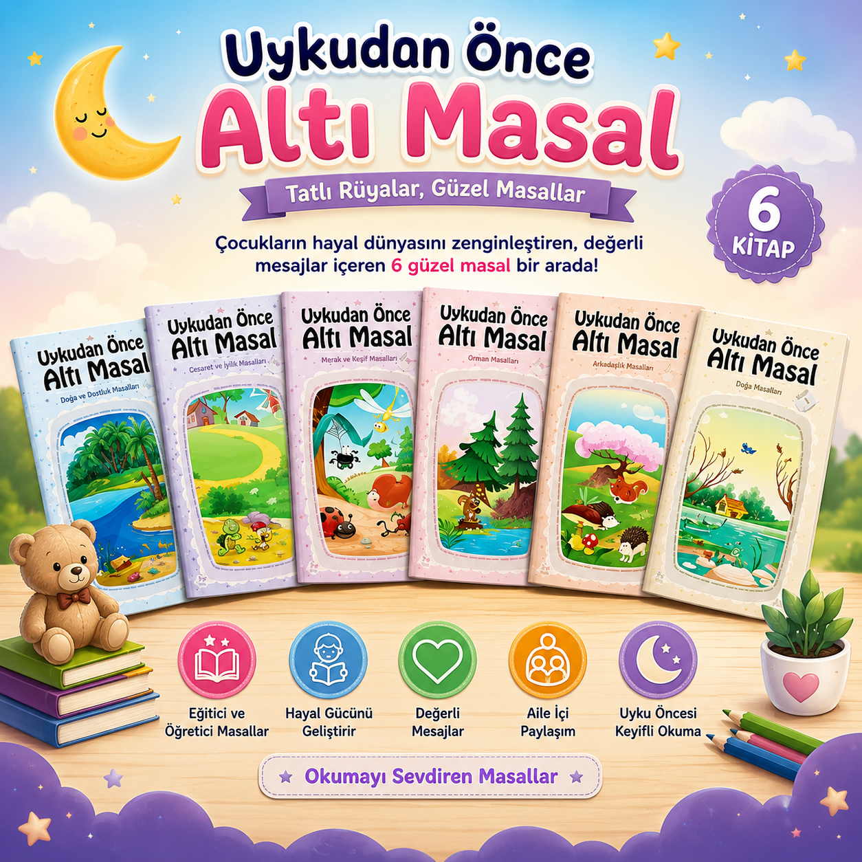 📚 Uykudan Önce Altı Masal Serisi